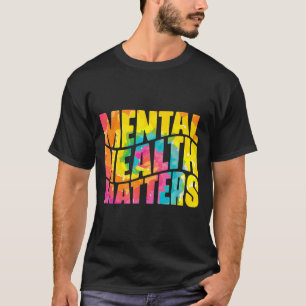 Camiseta Saúde Mental Tie Dye Seja Gentil Saúde Mental