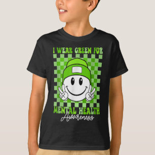 Camiseta Saúde Mental Visto Saúde Mental Verde Awarene