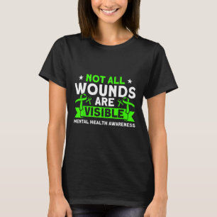 Camiseta Saúde Nem Todas As Feridas Visíveis Saúde Mental A