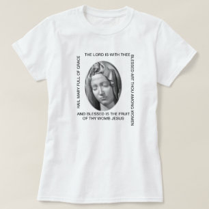 CAMISETA SAUDE O CHEIO DE MARY DA BENEVOLÊNCIA O SENHOR SE