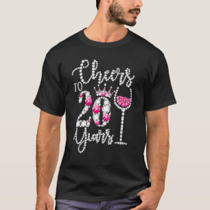 Camiseta Saúde Para A 20 De Aniversário De 20 Anos Rainha B