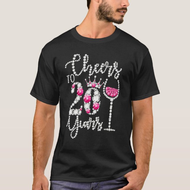 Camiseta Saúde Para A 20 De Aniversário De 20 Anos Rainha B (Frente)