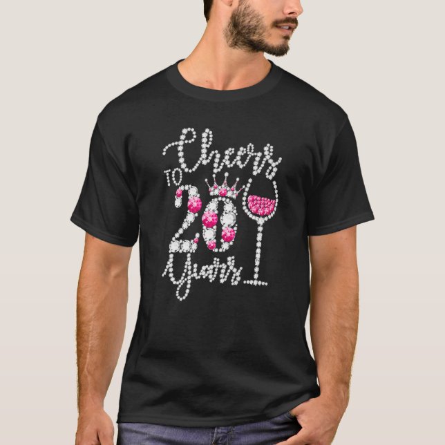 Camiseta Saúde Para A 20 De Aniversário De 20 Anos Rainha B (Frente)