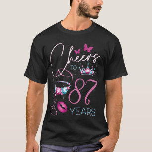 Camiseta Saúde para a 87 anos de idade 87ª mulher Festa de