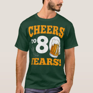 Camiseta Saúde Para O Par De Aniversário De 80 Anos De Cerv
