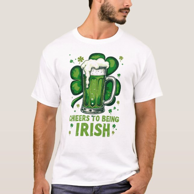 Camiseta Saúde para ser irlandês - Rua. Dia de Patrick (Frente)