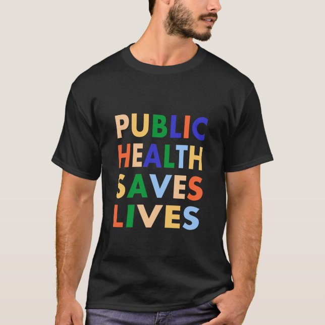 Camiseta Saúde Pública salva vidas (Frente)