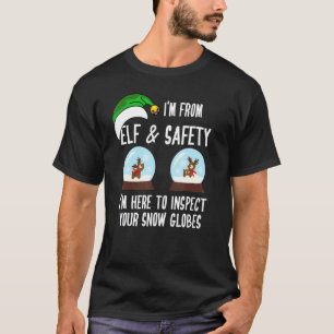 Camiseta Saúde & Segurança H&s Elfo de Natal & Segurança B