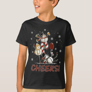 Camiseta Saúde Snowman Beer Christmas Sweater Lover