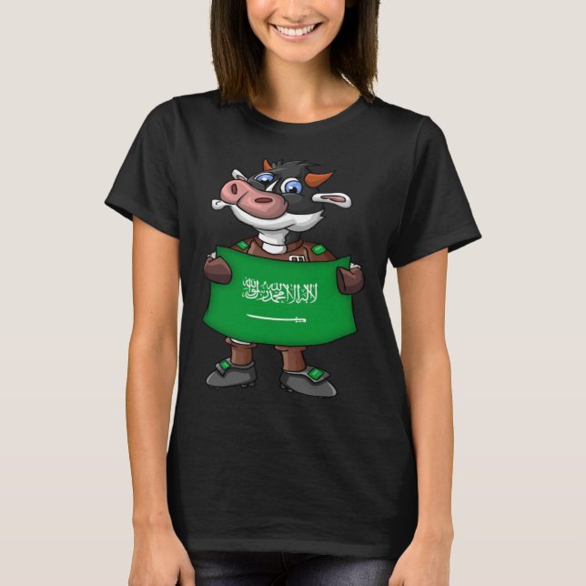 Camiseta Saudi Arabia Cow Fan (Frente)