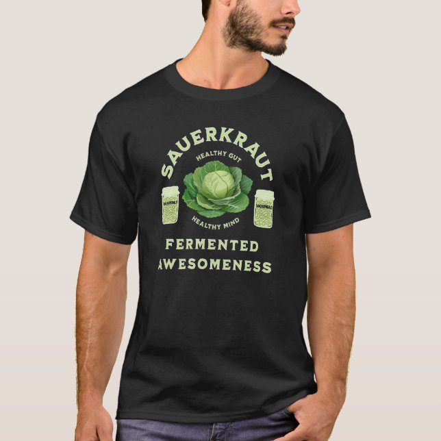 Camiseta Sauerkraut fermentado (Frente)