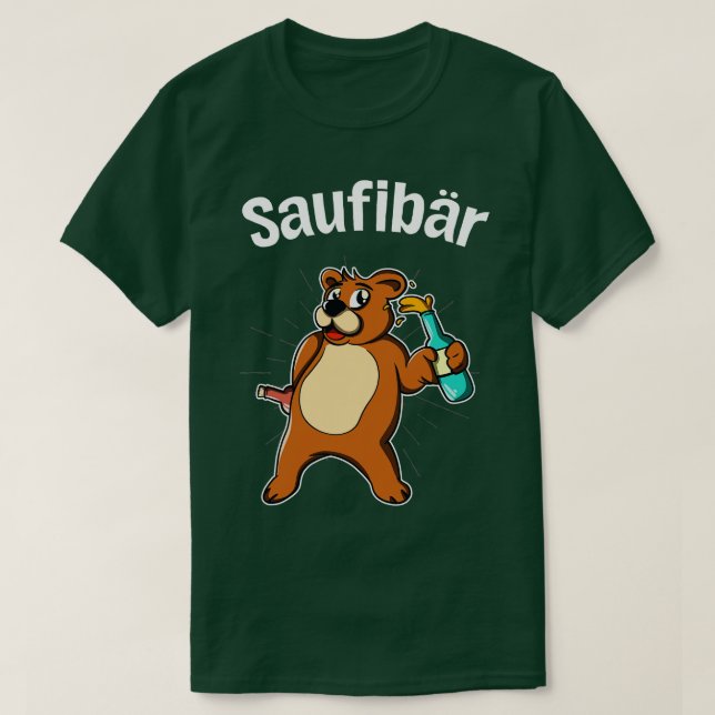 Camiseta Saufibr Alkohol Saufen Lustiges Bier Party (Frente do Design)