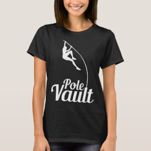 Camiseta Saulto com vara barra de salto alto atleta barra s