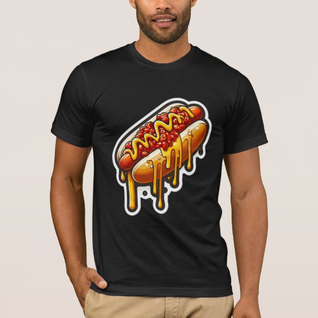 CAMISETA SAUSAGE-CHILI QUEIJO QUENTE CACHORRO 4 (Frente)