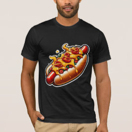 CAMISETA SAUSAGE-CHILI QUEIJO QUENTE CÃO 3
