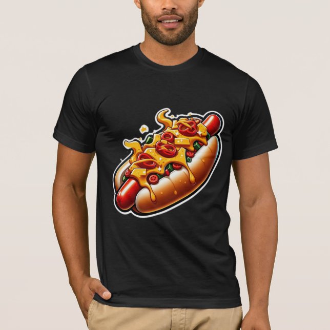CAMISETA SAUSAGE-CHILI QUEIJO QUENTE CÃO 3 (Frente)