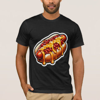 CAMISETA SAUSAGE-CHILI QUEIJO QUENTE CÃO 5