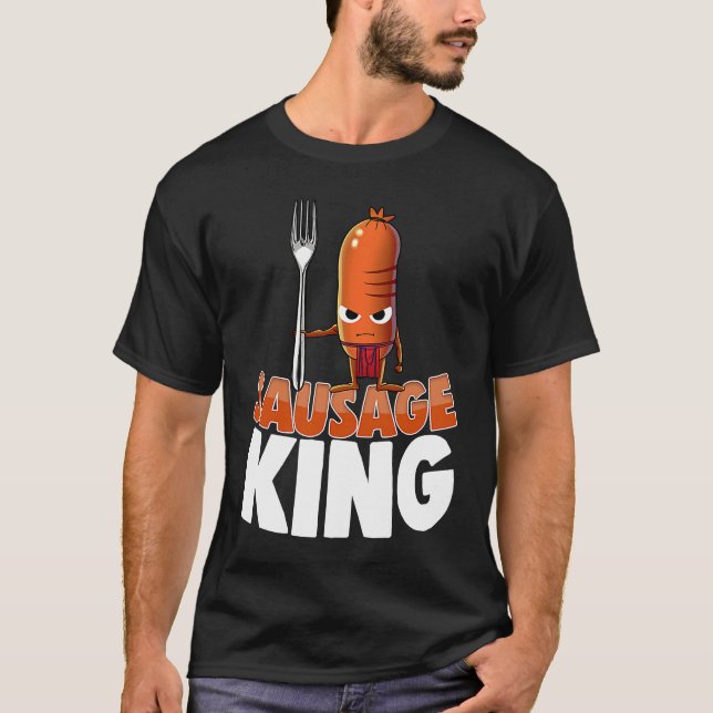 Camiseta Sausage King Best Ever  Women Sausage Love Foodie  (Frente)