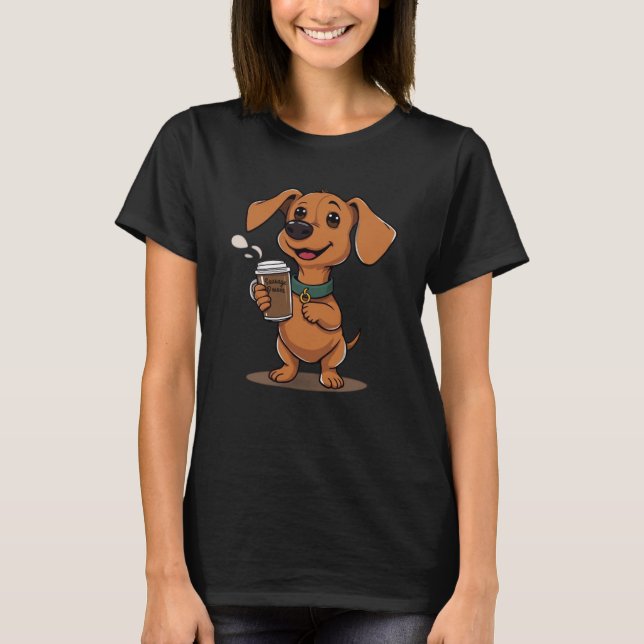 Camiseta Sausage power Mini dachshund  (Frente)