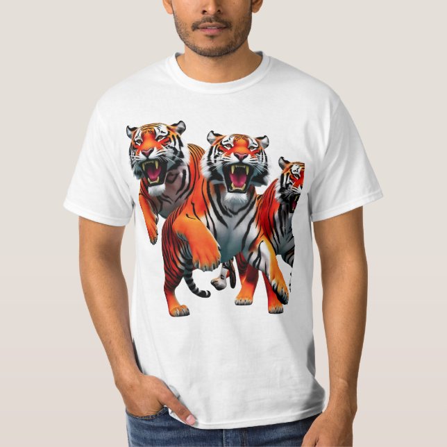 Camiseta Savage Grace: Tigres em Movimento (Frente)