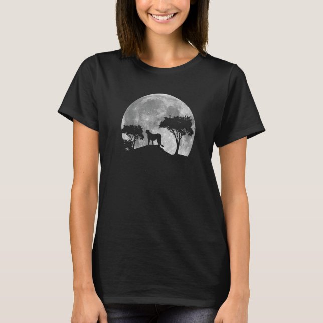 Camiseta Savana Cheetah com roupa de lua e um gato grande (Frente)