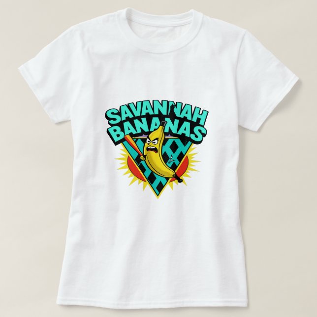 Camiseta Savannah Bananas – Fun & Wild Baseball Tee (Frente do Design)