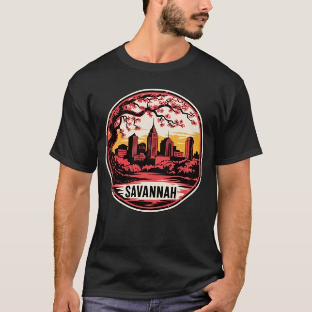 Camiseta Savannah City Georgia USA (Frente)