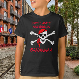 Camiseta Savannah GA Pirate First Mate Name