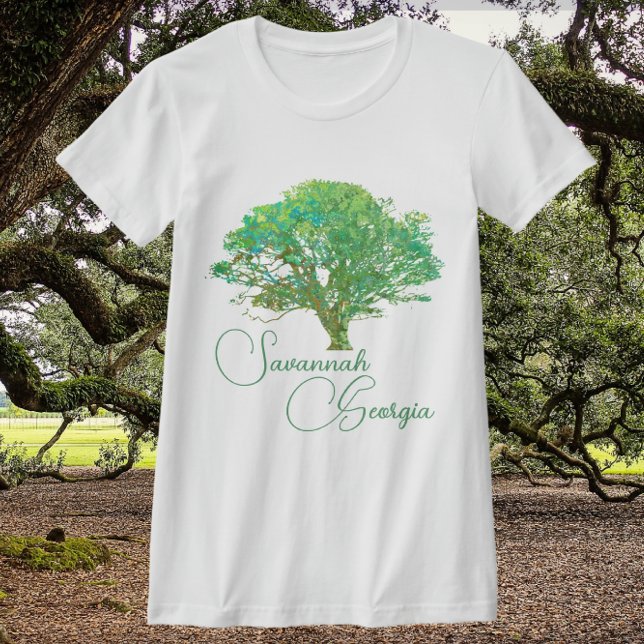 Camiseta Savannah Georgia Enchanting Live Oak Tree (Criador carregado)