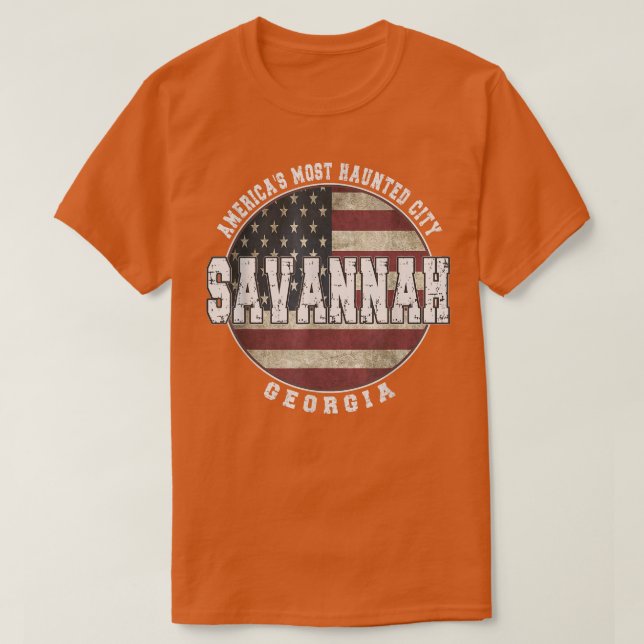 Camiseta Savannah Georgia, Vintage American (Frente do Design)