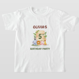 Camiseta Savannah giraffe lion hippo zebra elefante