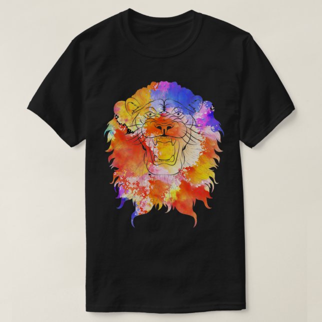 Camiseta Savannah Lions Roaring Lion (Frente do Design)