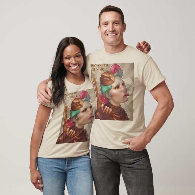 Camiseta Savannah Prohibation Era Gun Moll (Unissex)