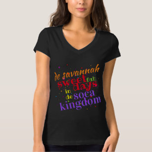 Camiseta Savannah Sweet 4 dias em d Soca Kingdom (editável)