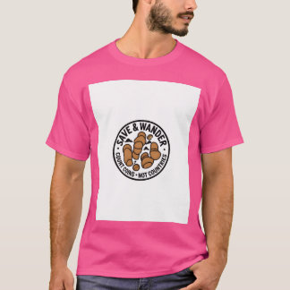 Camiseta Save and Wander Croissant Coins funny