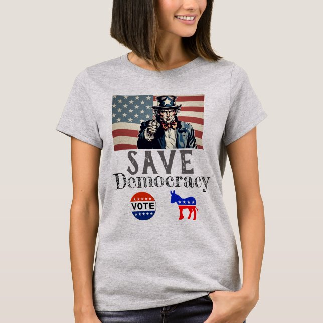 Camiseta Save Democracy T-Shirt (Frente)