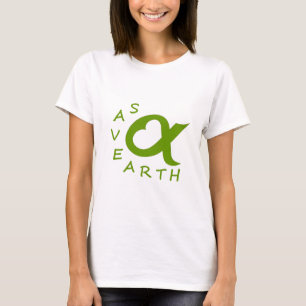 Camiseta save earth planète