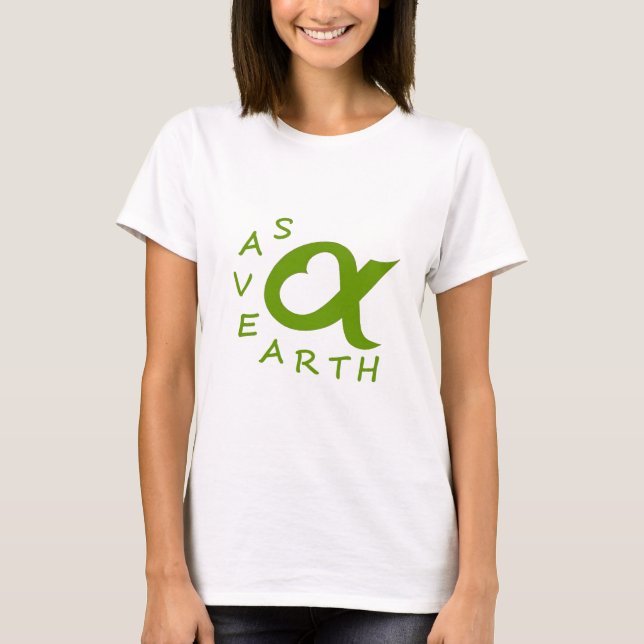 Camiseta save earth planète (Frente)
