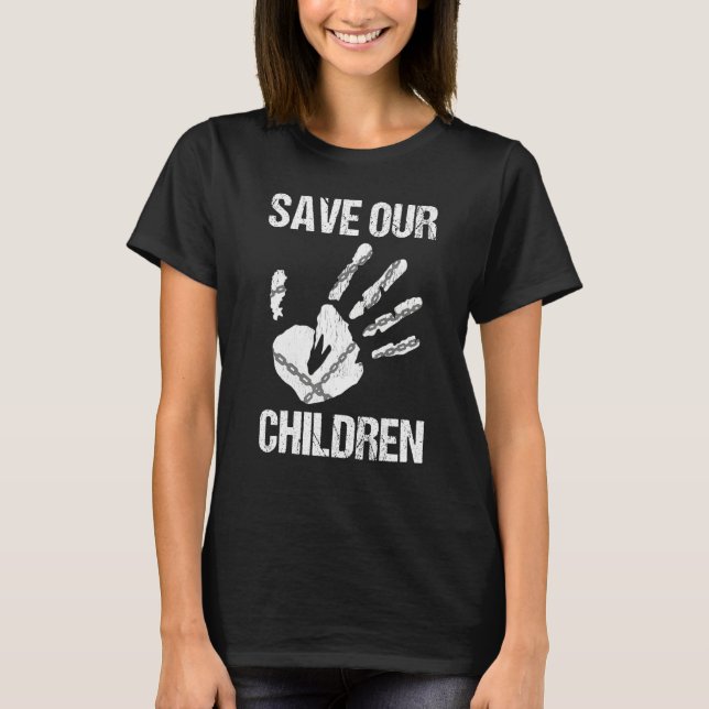Camiseta Save Our Children - End Child Trafficking Awarenes (Frente)