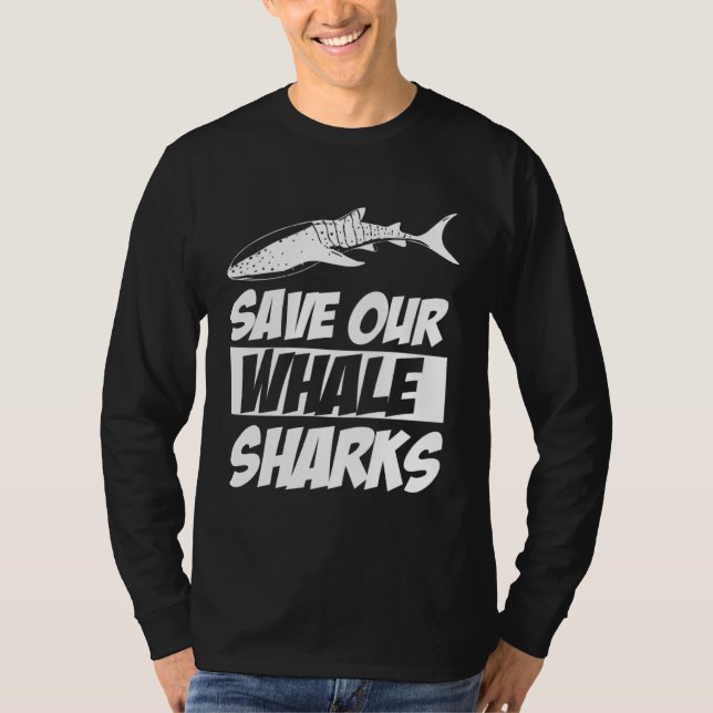 Camiseta Save Our Whale Sharks Cool Animal (Frente)