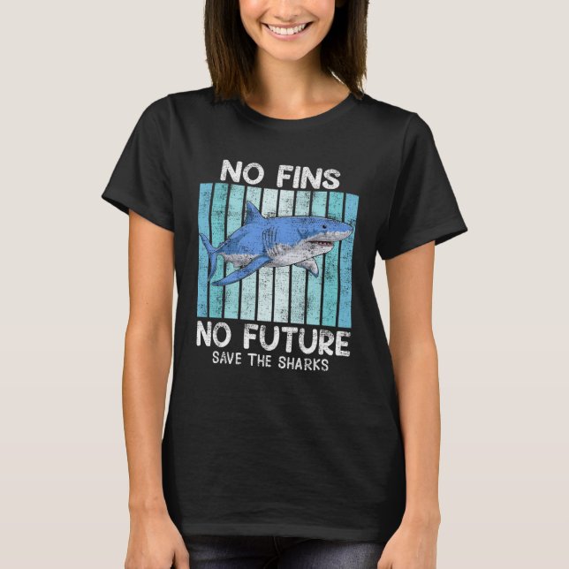 Camiseta Save Sharks Animal Welfare Save the Ocean protecte (Frente)