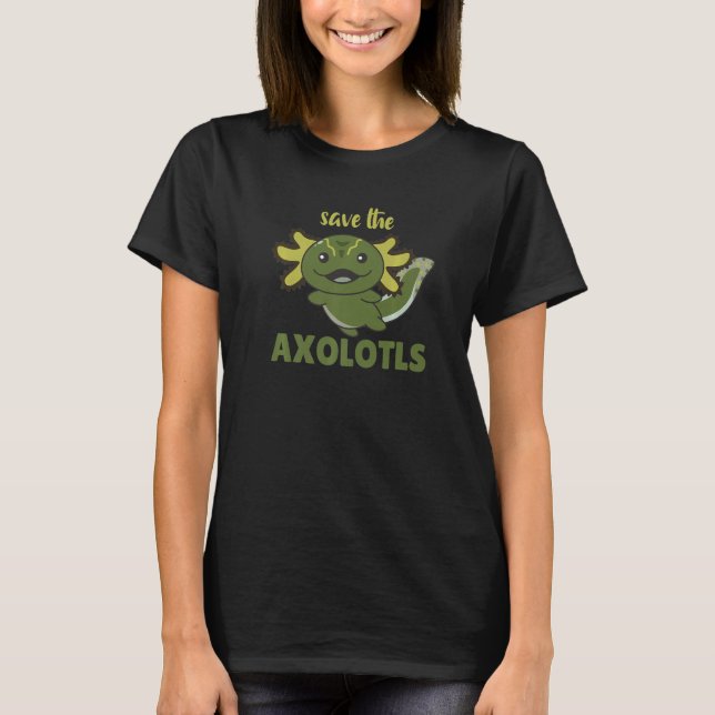 Camiseta Save The Axolotl Cute Axolotl   (Frente)