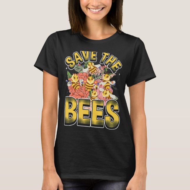 Camiseta Save the bees Beekeeper cute honey bee costume 4 (Frente)