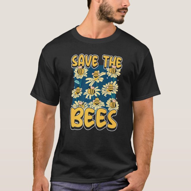 Camiseta Save the bees Beekeeper cute honey bee costume  8 (Frente)