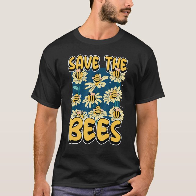 Camiseta Save the bees Beekeeper cute honey bee costume whi (Frente)