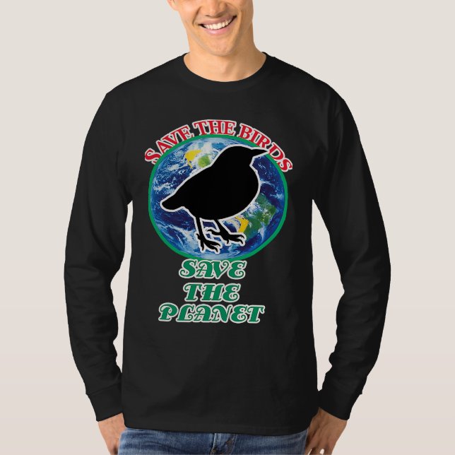 Camiseta Save The Birds Save The Planet (Frente)