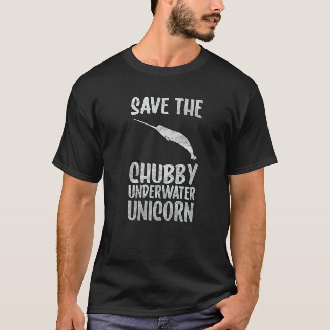 Camiseta save the chubby unicorn Save The Narwhals (Frente)