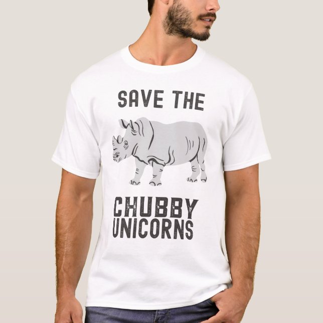 Camiseta Save The Chubby Unicorns (Frente)