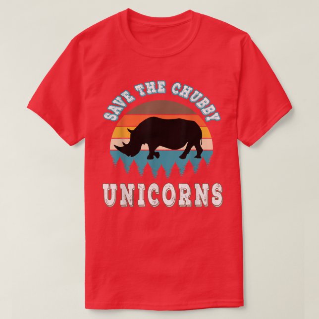 Camiseta Save the chubby unicorns T-Shirt (Frente do Design)