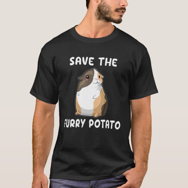 Camiseta Save The Furry Potato  Guinea Pig (Frente)